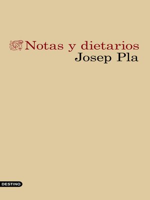 cover image of Notas y dietarios